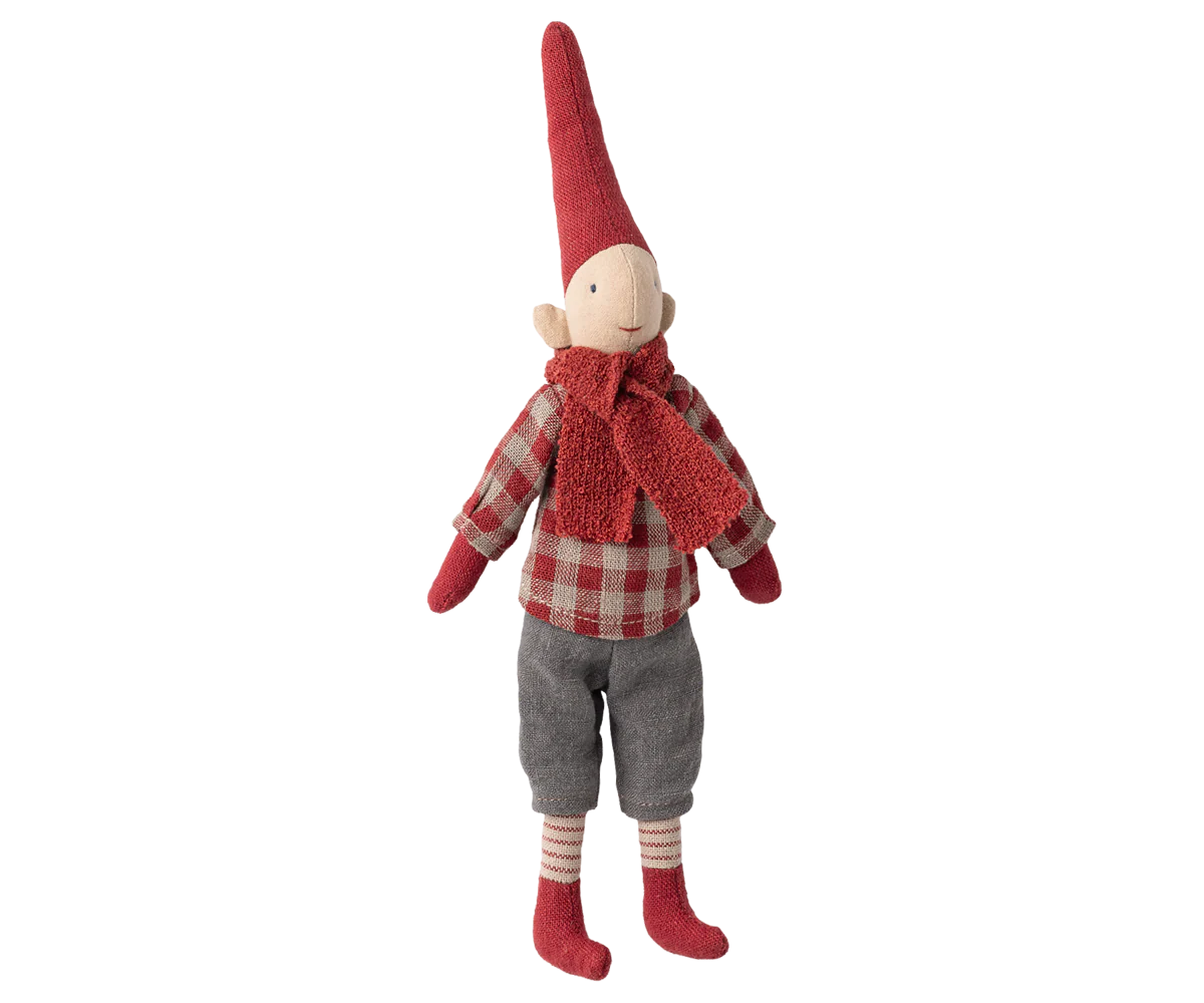 Pixy, Size 1 - Boy - Red checkered shirt