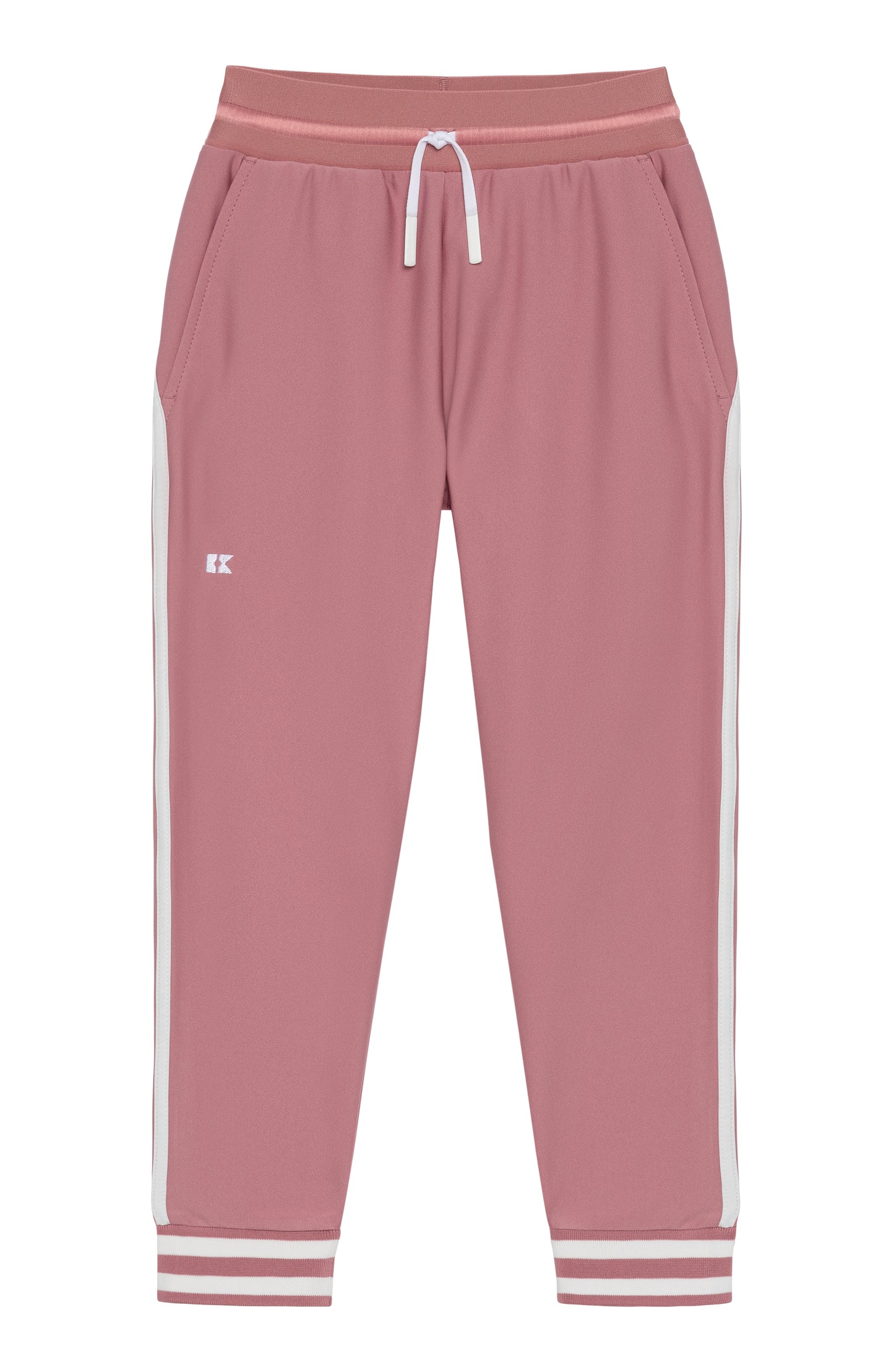 Dusty Pink Retro Warm-Up Jogger