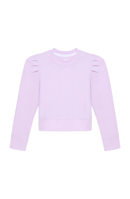 Lavender Ruffle Pullover