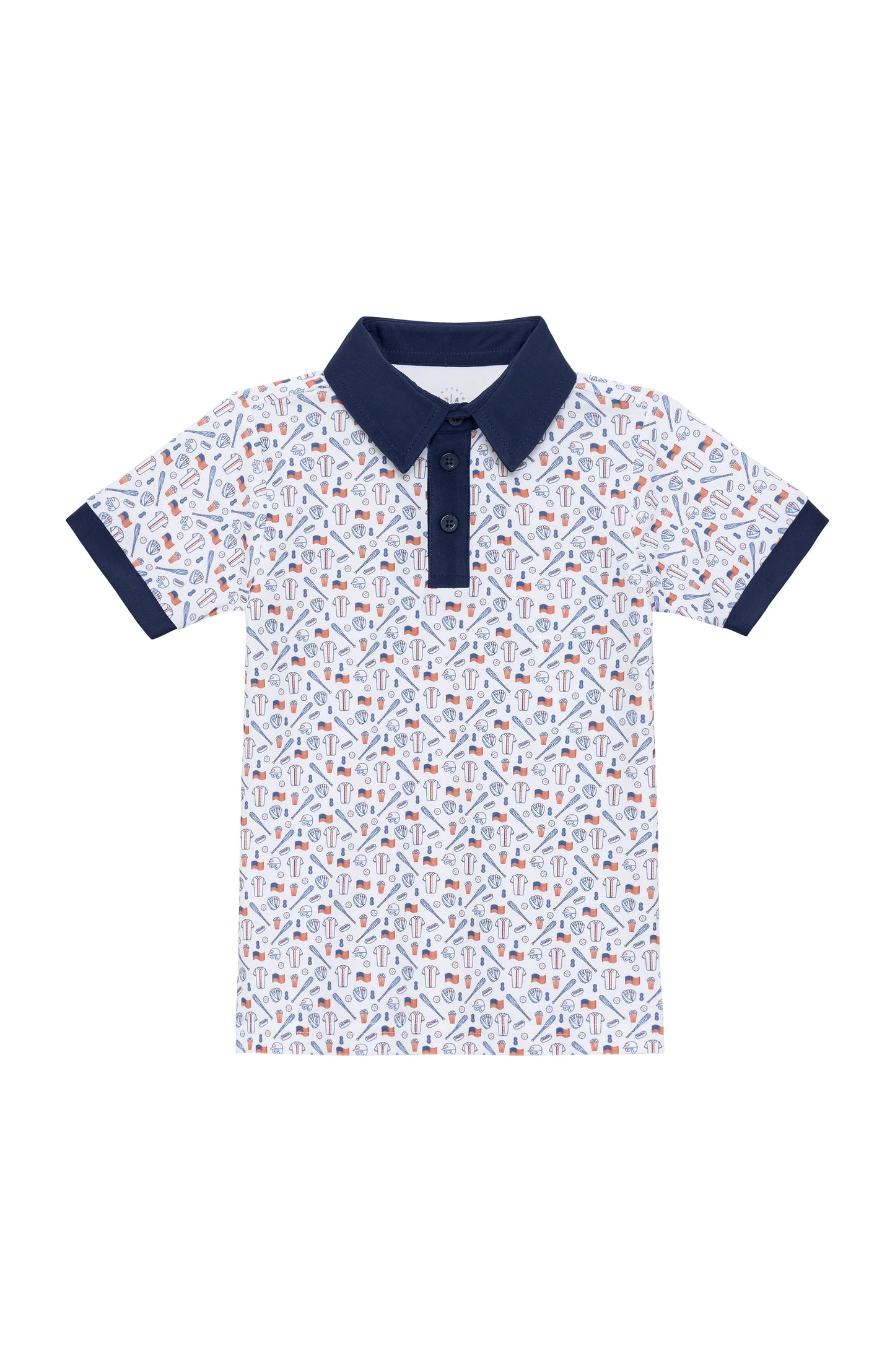 Courtside Kids summer slugger polo shirt in vibrant color, featuring a classic collar and short sleeves, perfect for casual wear.