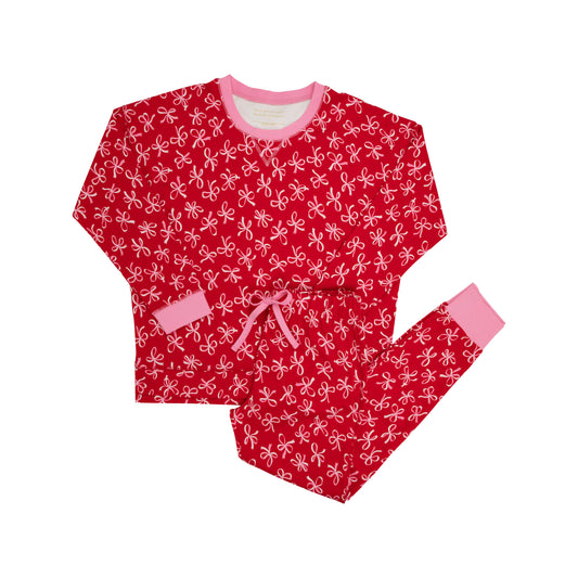 The Beaufort Bonnet Company - Women's Callahan Cabernet Lounge Set - Bustling Bows