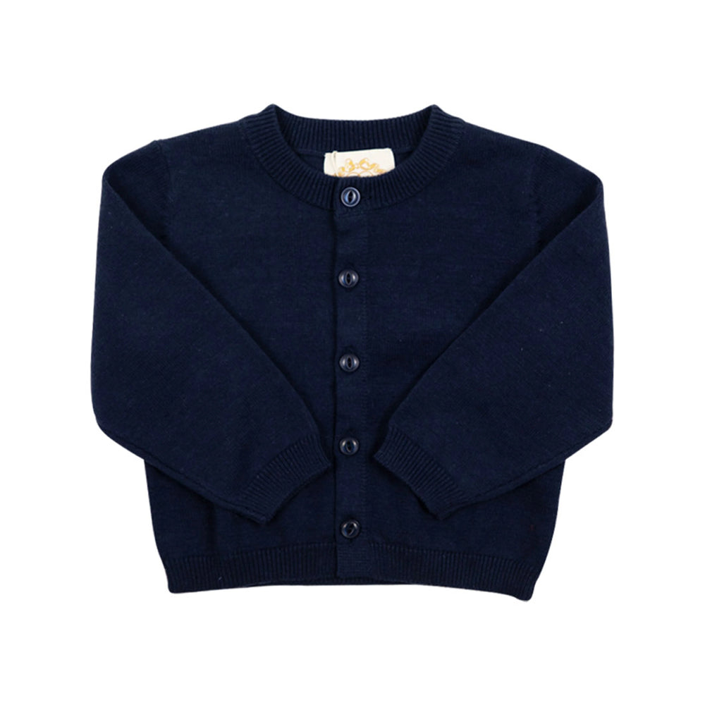 The Beaufort Bonnet Company - Navy Cambridge Cardigan - Pearlized Buttons