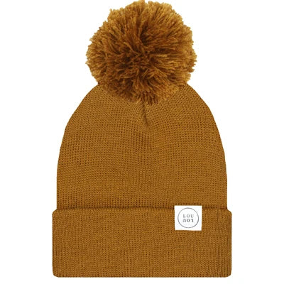 Camel Beanie with Pom