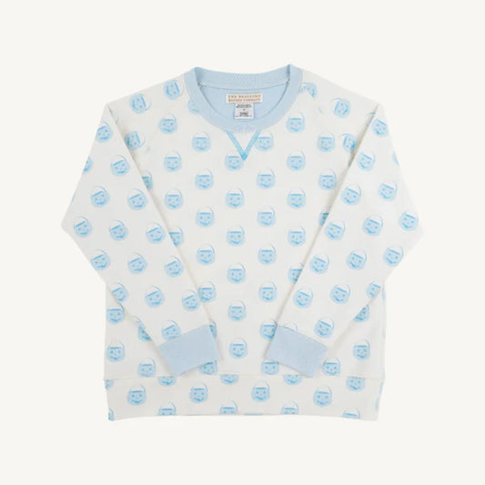 The Beaufort Bonnet Company - Buckhead Blue Vintage Prep Pumpkin Pails Cassidy Crewneck