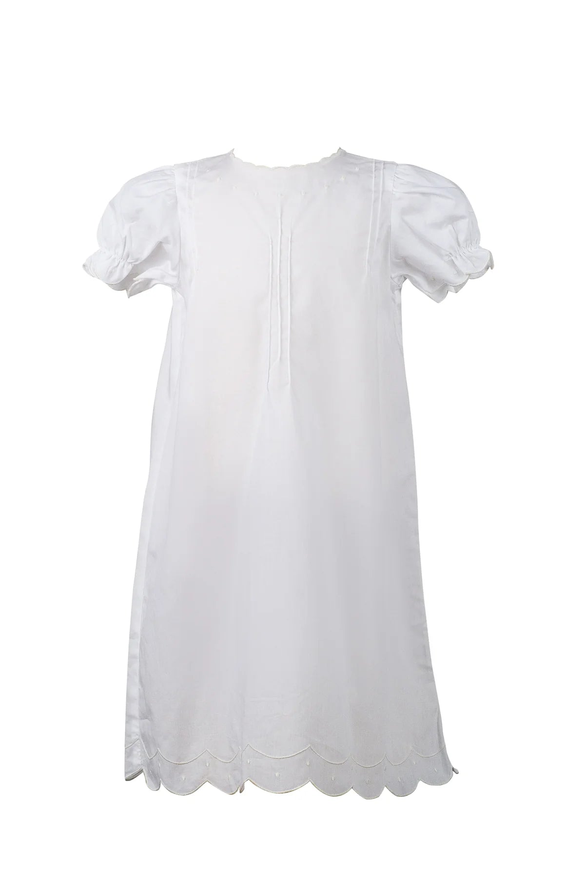 Ecru Classic Scallop Dot Gown