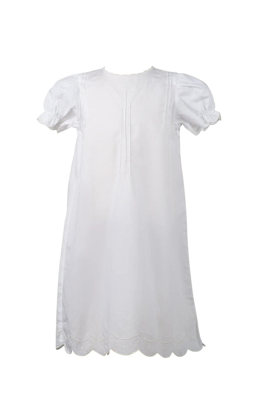 Ecru Classic Scallop Dot Gown