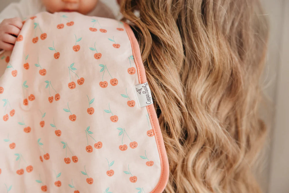 
            
                Load image into Gallery viewer, Copper Pearl Burp Cloth Set - Cheery
            
        