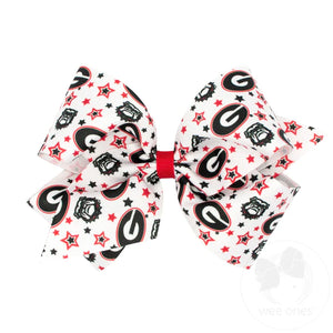 wee ones - Printed Collegiate Bow (multiple options)