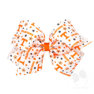 wee ones - Printed Collegiate Bow (multiple options)