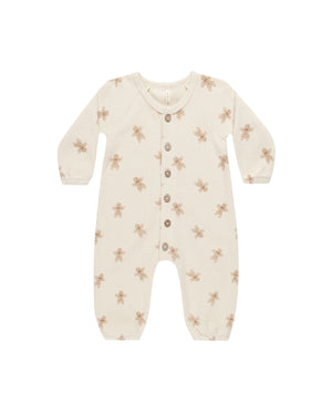 Quincy Mae - Gingerbread Waffle Long sleeve Jumpsuit