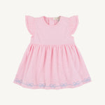 The Beaufort Bonnet Company - Pier Party Pink Daisy's Diaper Cover Dress
