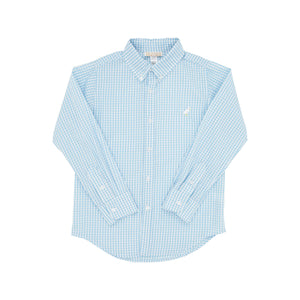 The Beaufort Bonnet Company - Brookline Blue Windowpane Dean's List Dress Shirt