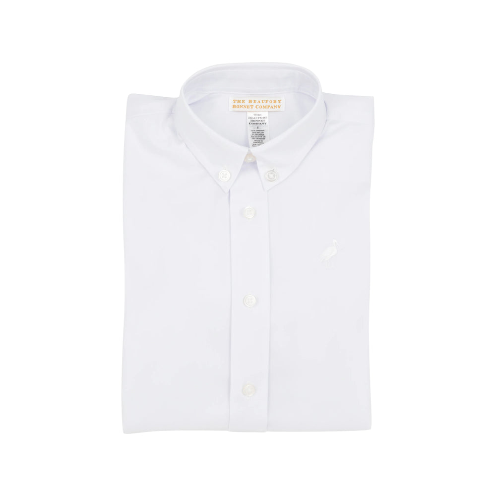 The Beaufort Bonnet Company - Worth Avenue White Dean's List Dress Shirt