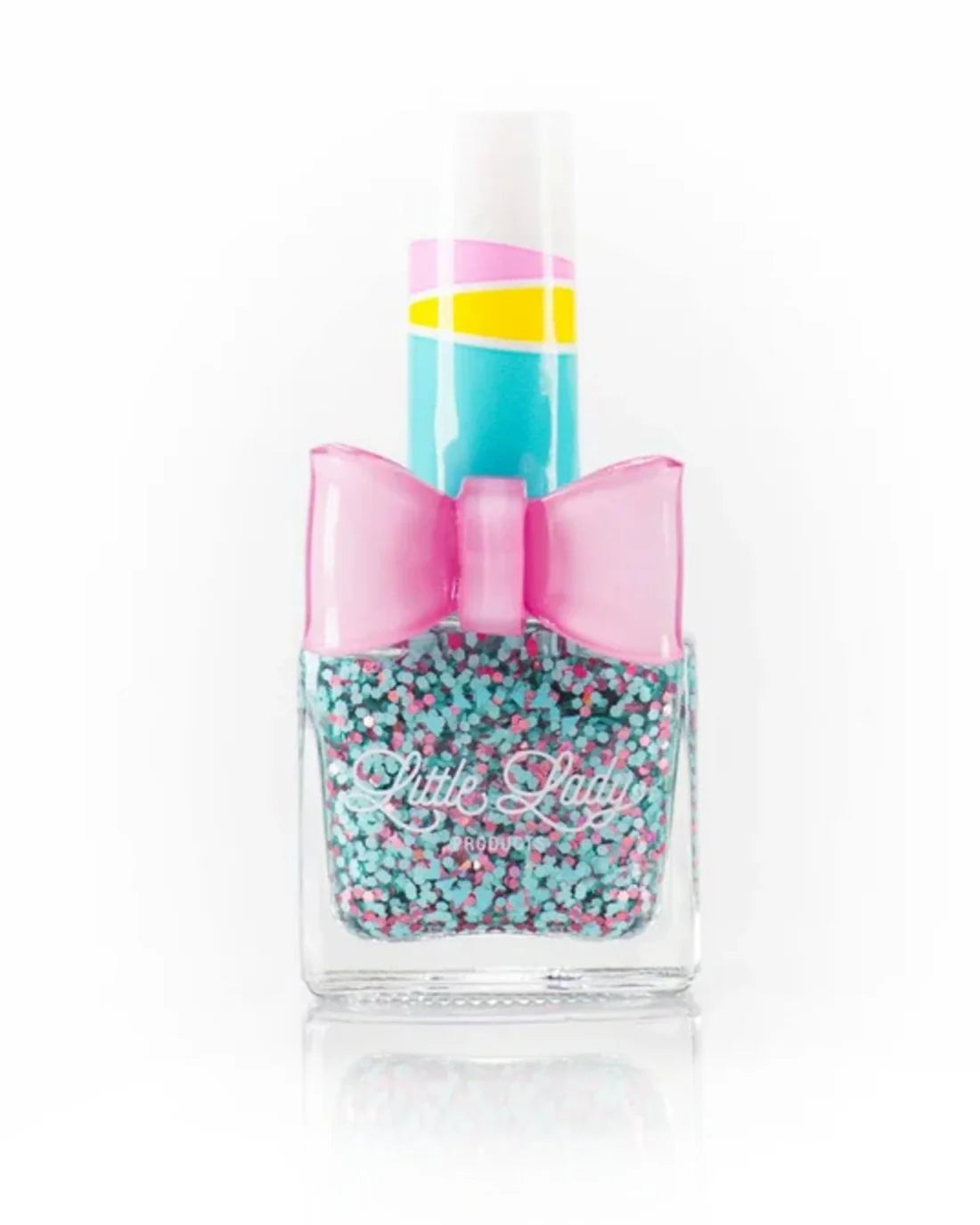 Kid-safe scented nail polish by Little Lady featuring a playful DinoSmores design in a colorful, child-friendly bottle.