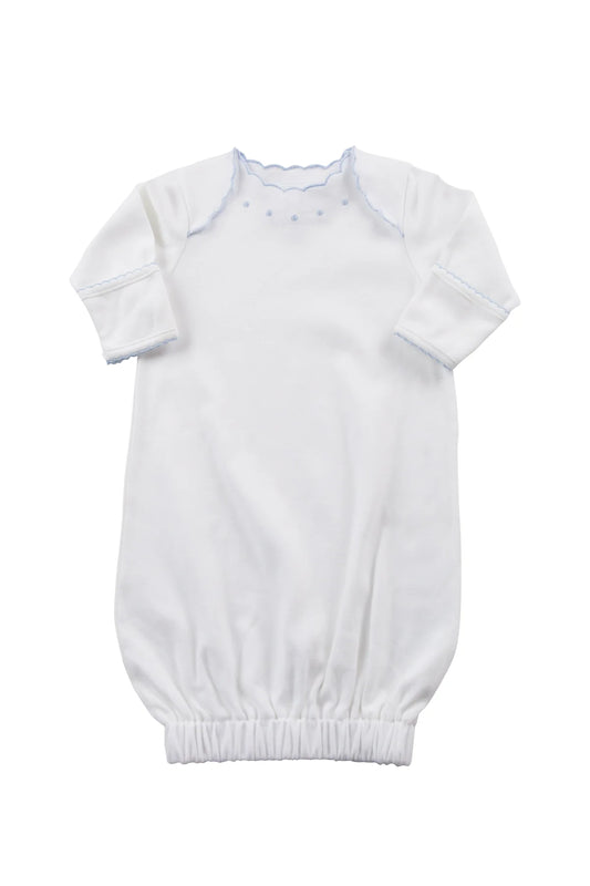 Blue Dotson Sack Gown