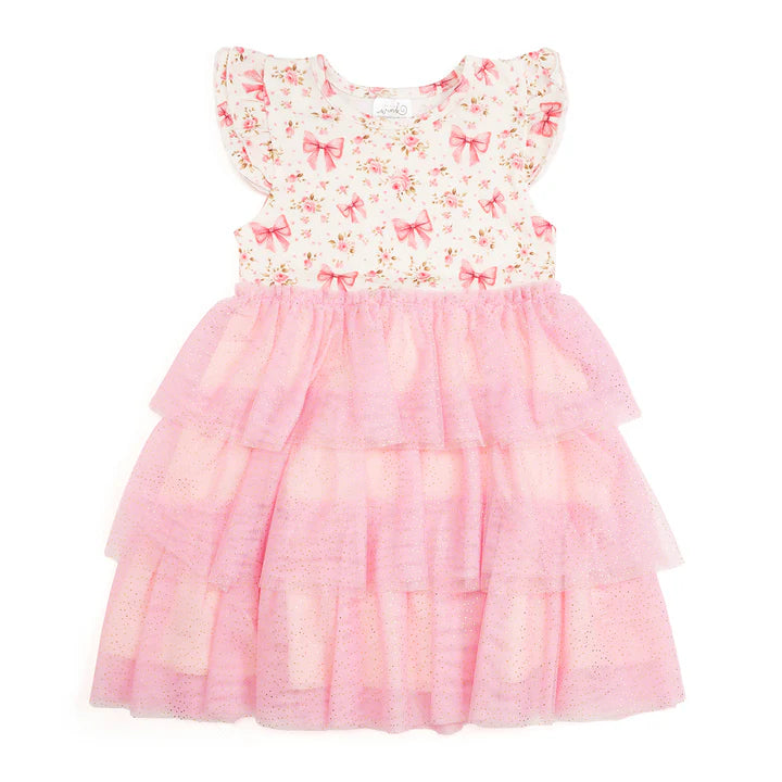Sweet Wink - Ditsy Floral Short Sleeve Tutu Dress