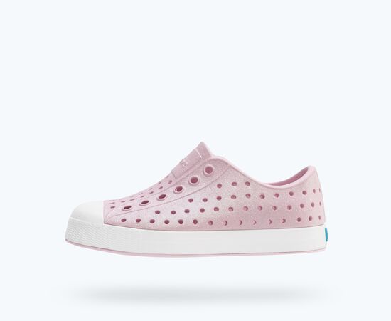 Native Kids - Jefferson Bio-Bling Kids Barely Pink Bling/Shell White