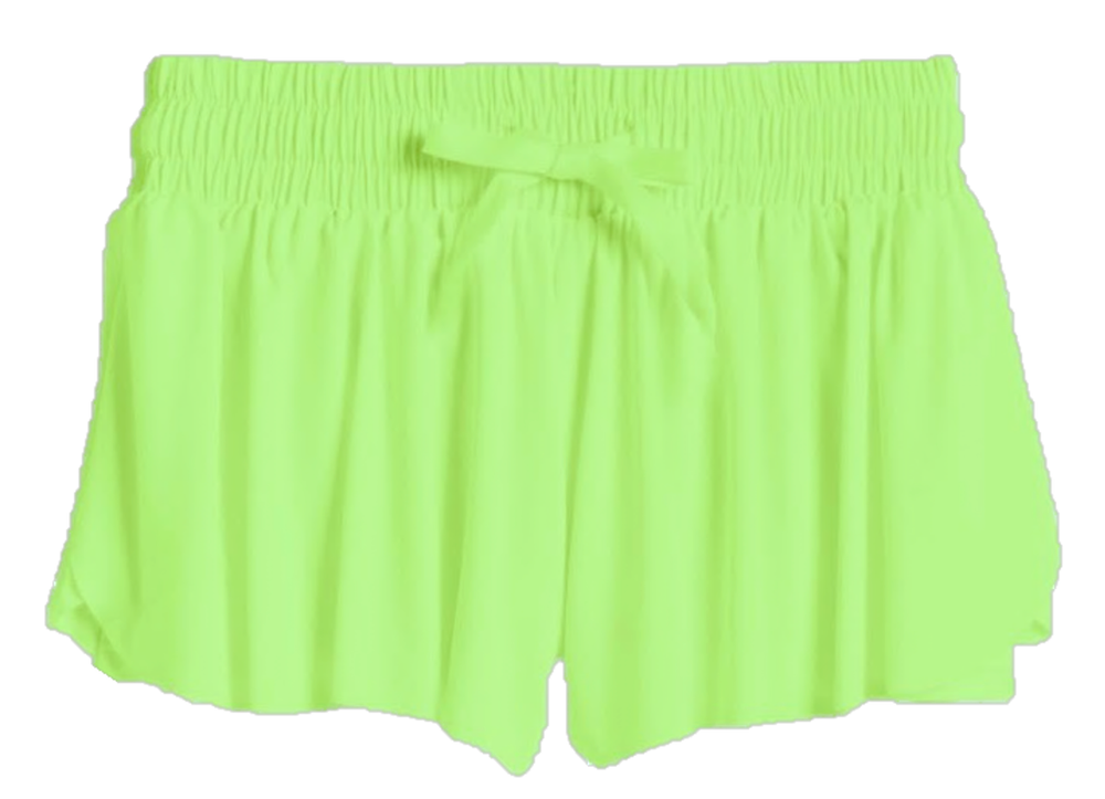 Suzette - Fly Away Shorts - Lime Green