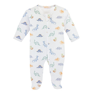 Baby Club Chic - Baby Dinos Zip Footie