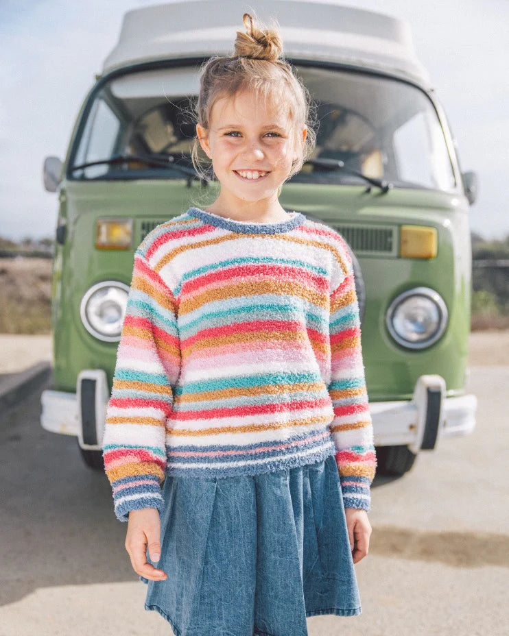 Colorful Stripe Dreamer Knit Top