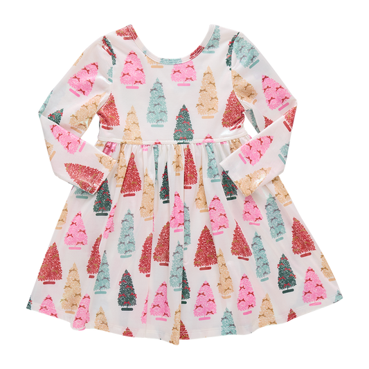 Bottle Brush Trees Girls Lame Steph Dress