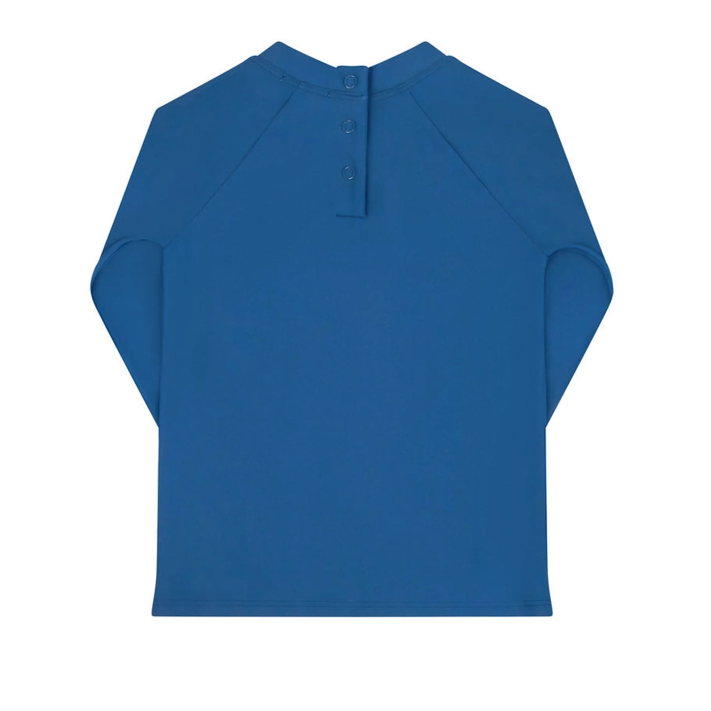Unisex navy peony Lone Sleeve rashguard by Minnow showing lightweight fabric and long sleeves for sun protection.
