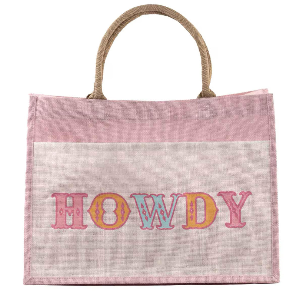 The Royal Standard - Howdy Friends Jute Pocket Tote