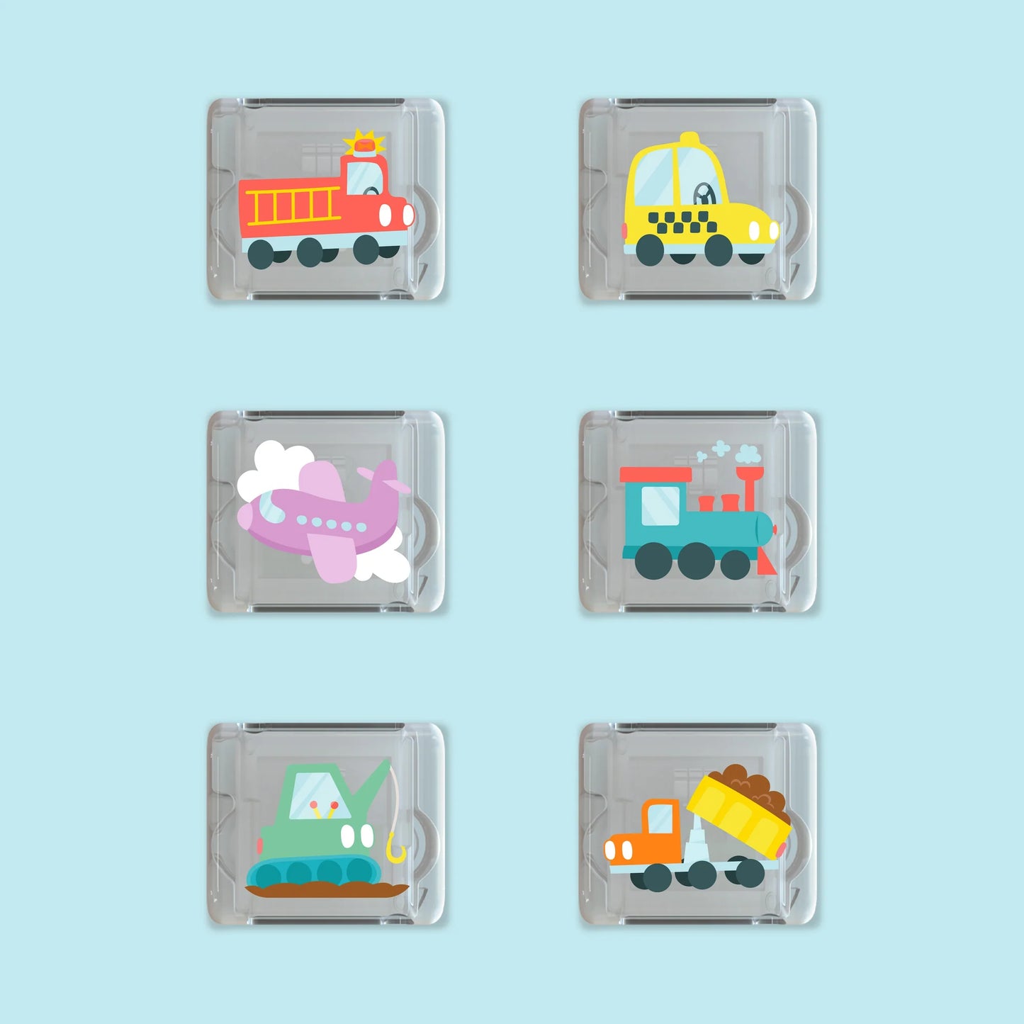 Glo Pals - Awesome Autos Light-Up Cubes 6-Pack