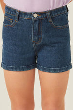 Hayden Girl - Roll Up Denim Shorts