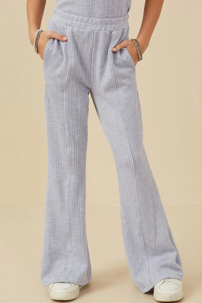 Hayden Girl - Rib Knit Flare Pants