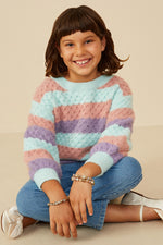 Hayden Girl - Girls Color Block Chunky Sweater