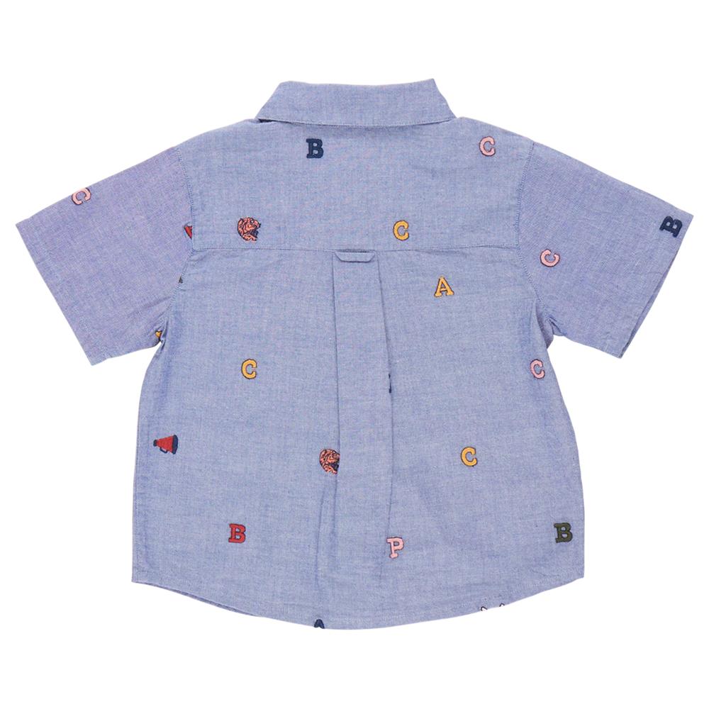 
            
                Load image into Gallery viewer, Pink Chicken - Boys Jack Shirt - Varsity Embroidery
            
        