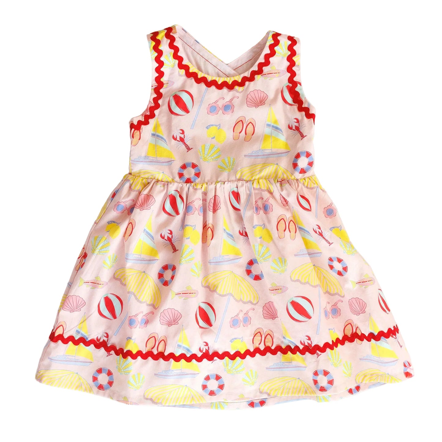 Hollis Baker Beach Days Millie Dress for girls, light and breezy with floral pattern, perfect for summer beach outings.