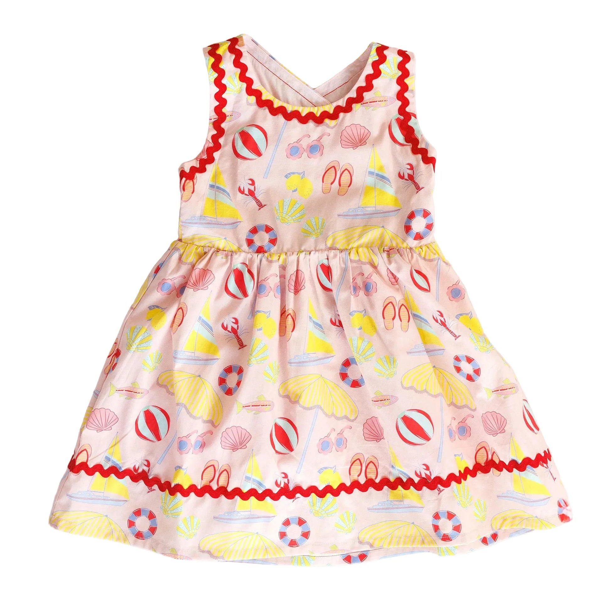 Hollis Baker Beach Days Millie Dress for girls, light and breezy with floral pattern, perfect for summer beach outings.
