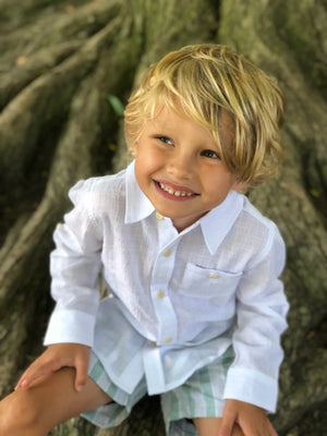 Me & Henry - Atwood White Cotton Shirt