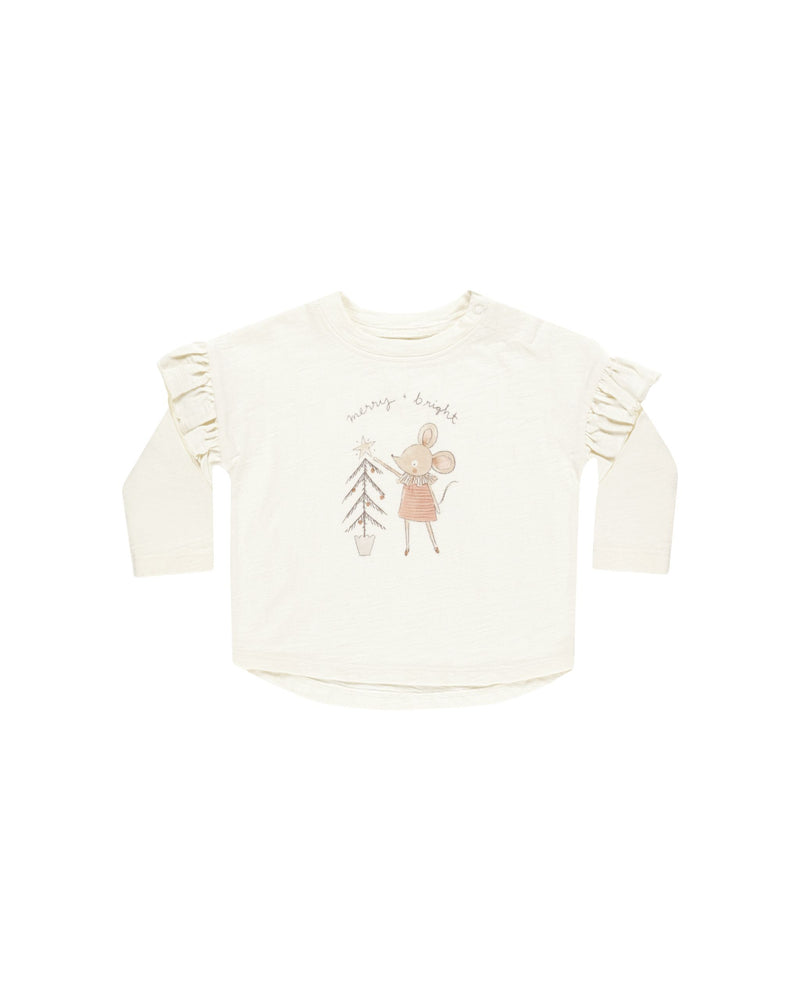 Rylee & Cru - Mouse Ruffle LS Tee