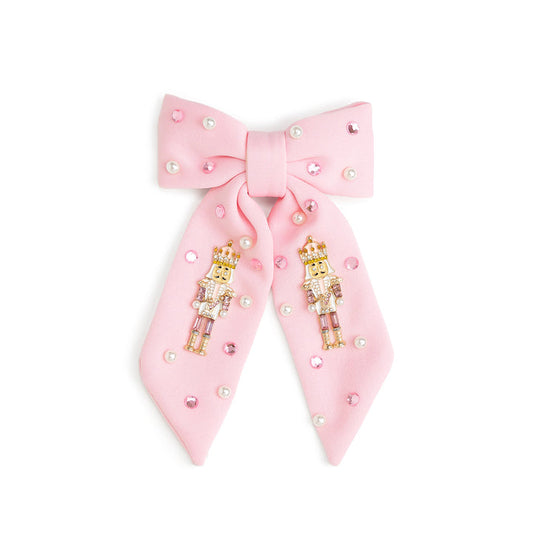 Nutcracker Christmas Gemstone Clip