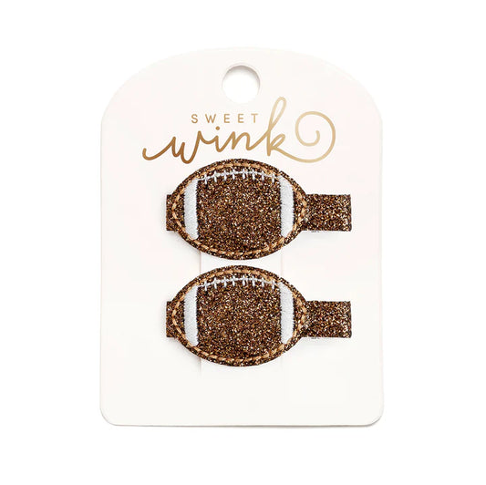 Sweet Wink - Football Glitter Clip Set