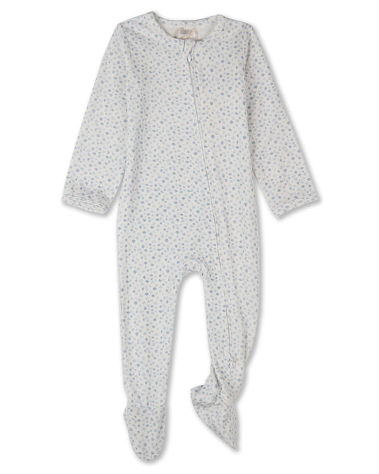 Blue Abstract Spots Footie