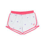 The Beaufort Bonnet Company - PrepleticTM Shimmy Shake Shorts Heart Eyes (Worth Ave White)/Romany Rose