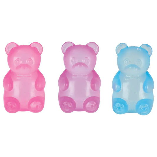 Colorful Iscream Gummy Bear Squeeze Toy with soft, squishy texture, ideal for stress relief and sensory play.