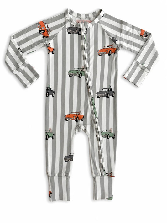 Spooky Little Riders Zipper Romper