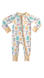 In My Jammers - Easter Bows Zipper Romper