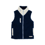 The Beaufort Bonnet Company - Nantucket Navy Palmetto Pearl Barring Van Camp Vest - Sherpa