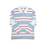 The Beaufort Bonnet Company - BarrBlue, RichRed, Palmetto Pearl & White Rollins Rugby Shirt