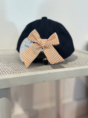 Bits and Bows - Auburn Bow Baseball Hat Baby