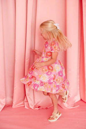 Hollis Baker - Purple Floral Collins Dress