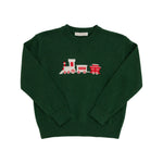 The Beaufort Bonnet Company - Grier Green Train Isaac's Intarsia Sweater