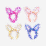 180 Degrees - Tinsel Bunny Ear Lighted Headband