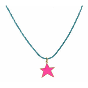 Bold Statement Pink Star Necklace